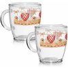 Šálky sklo VALENTINA 380ml - 2ks