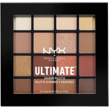 NYX Professional Makeup Ultimate Shadow paletka očných tieňov 03 Warm Neutrals 16 x 0,83 g