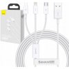 Baseus CAMLTYS-02 Superior Fast Charging Datový, 3v1 USB-C, Lightning, MicroUSB, 1,5m