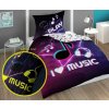 DETEXPOL Obliečky I love Music svietiaca Bavlna, 140/200, 70/80 cm