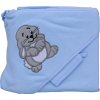 Scarlett Froté uterák - zajac s kapucňou Modrá