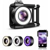 Apexel HD 120X Jewelry Macro Lens with LED Light & UV Light for Phone