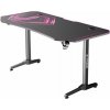 ULTRADESK Herný stôl FRAG XXL PINK, 160 x 75 cm, 75 cm, držiak nápojov a slúchadiel, stojan BEAM, s celoplošnou XXL podl UDESK-FX-PN