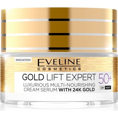 Eveline Cosmetics Gold Lift Expert denný a nočný krém proti vráskam 50+ 50 ml
