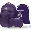 Baagl sada 3 Coolmate Plum batoh peračník vrecko