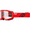 Brýle FOCUS, FLY RACING - USA dětské (červené/černé - číré plexi)