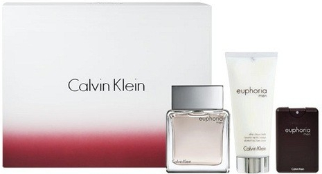 Calvin Klein Euphoria EDT 100 ml + 100 ml balzám po holení + 20 ml EDT pre mužov darčeková sada