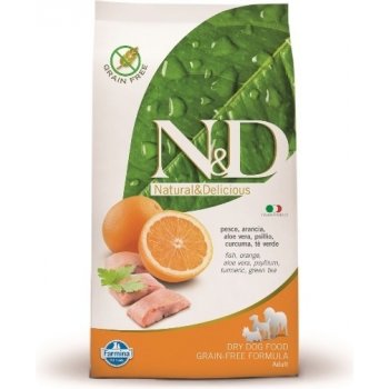 N&D Grain Free Dog Adult Fish & Orange 12 kg