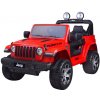 Joko Elektrické autíčko Jeep Wrangler 4x45W 24 GHz dialkové ovládanie červená