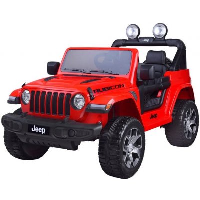 Joko Elektrické autíčko JEEP Wrangler, 4x45W, 2,4 GHz dialkové ovládanie, červená