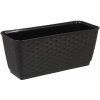 Prosperplast RATOLLA P Truhlík podmiskou 29,3x11,9x12,6cm ratan antracit DRL300Pa