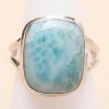 Nefertitis Larimar prsteň striebro Ag 925 LOT417 - 56 mm (US 7,5), 5,8 g