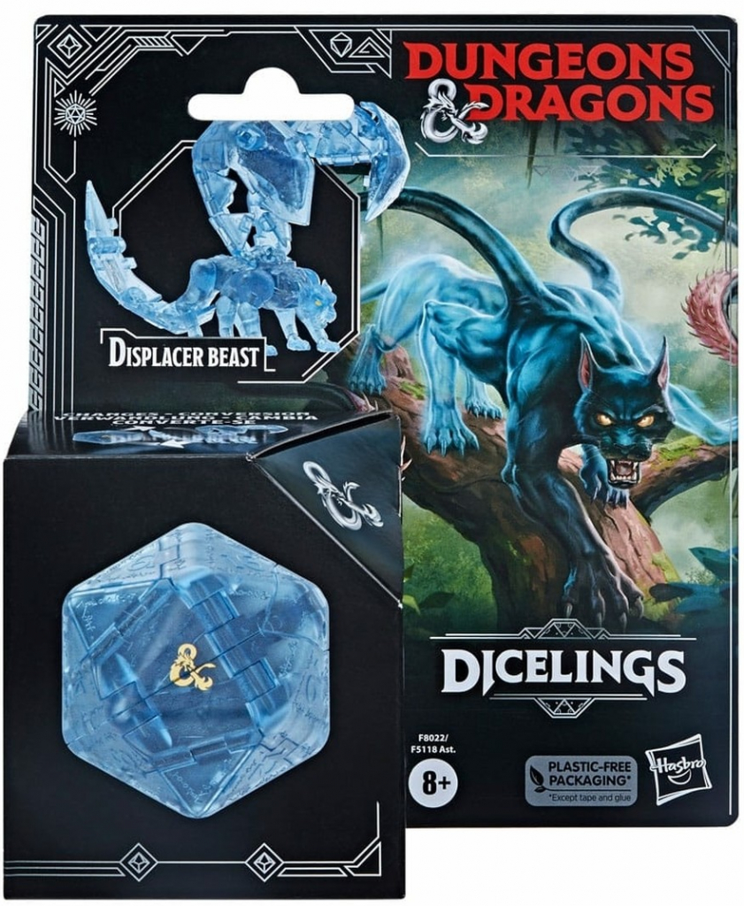 Hasbro Dungeons & Dragons: Dicelings Collectible Blue Displacer Beast