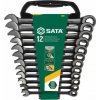 SATA Tools Očkoploché račňové kľúče 8 - 19 mm Čierne Sada 12 dielov SATAST08032