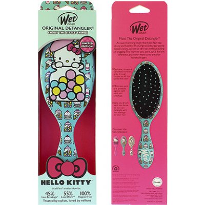 Wet Brush Original Detangler Hello Kitty kefa na vlasy Candy Jar Blue