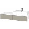 Dreja Kúpeľňová skrinka MODULE SZZ2 120 umývadlo Kube - N01 Biela lesk / L04 Béžová vysoký lesk / Levé