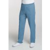 Pánske zdravotnícke nohavice v páse do gumy M-075C, tyrkysová (Zdravotnícke oblečenie)
