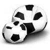 Fitmania Footbalová lopta xxl + podnoznik vzor 01 bílo-černá