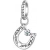 For Silver Strieborný prívesok podkova so štvorlístkom - Striebro 925