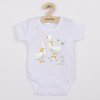 Detské body s potlačou New Baby Husičky - krátky rukáv, veľ. 80 (9-12m)