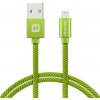 Swissten 71523307 Datový, Textile Usb / Lightning, 2m, zelený