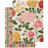 Rifle Paper Co. Vreckový nelinajkovaný zápisník Roses – set 2 ks