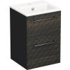 Kúpeľňová skrinka s umývadlom Intedoor TRENTA 40 cm čiernohnedá TRE MINI 40 2Z B LR29