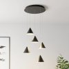 Lucande Livan závesné LED svietidlo, čierne, 5-pl. - 9624949
