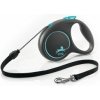 Vodítko FLEXI Black Design M lanko 5m/20kg modrá