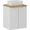 Súprava skrinka Comad Nova White NOVA WHITE 82-50-2D, umývadlo Comad Gaja UN-GAJA35-SW 78570A(35), NOVA OAK A 89-50