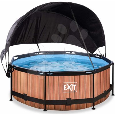 Exit Toys Wood pool Bazén so strieškou a filtráciou 244x76 cm