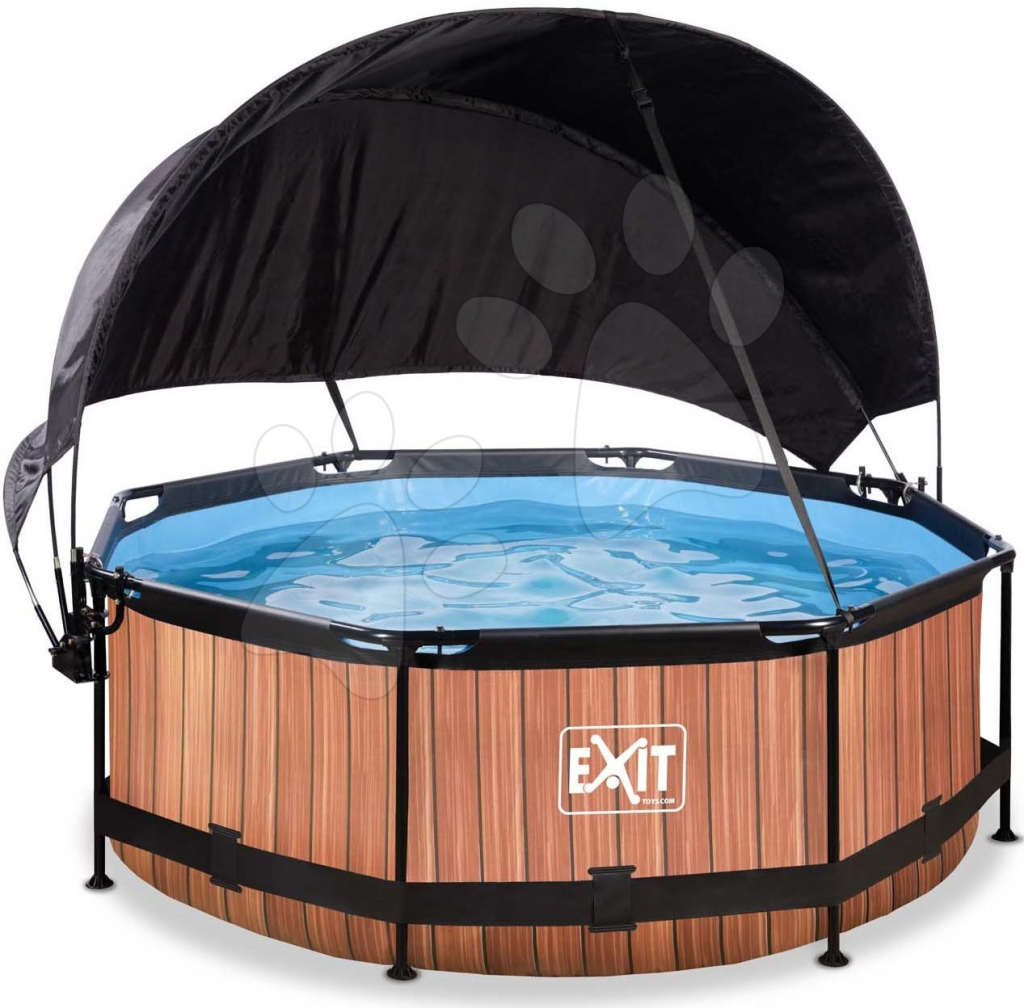 Exit Toys Wood pool Bazén so strieškou a filtráciou 244x76 cm