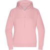 James & Nicholson Mikina s kapucí JN 8033, lounge, dámská COT02803330004-soft pink XL Růžová světlá