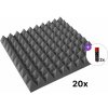 Mega Acoustic PA-PMP-7 50x50x7 SET 3 Dark Grey Absorpčný penový panel