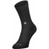 SCOTT Cyklistické ponožky klasické - PERFOMANCE NO SHORTCUTS CREW - čierna/biela 36-38