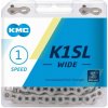 ŘETĚZ KMC K1 SL WIDE 1/2x1/8 STŘÍBRNÝ BOX