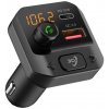 Bluetooth/MP3/FM modulátor bezdrôtový s SD portom do CL s 3D stereo, USB-C / USB