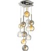 Asir | Luster na lanku MUSCAT 12xE14/40W/230V dymová/zlatá/číra | 414LRC1294