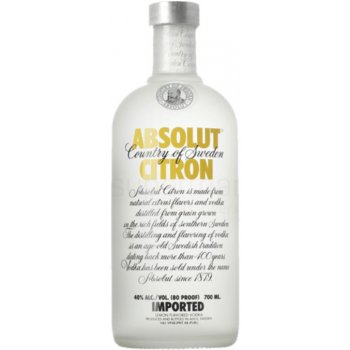 Absolut Citron 40% 0,7 l (čistá fľaša)