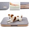 Pelech pre psa Matrac pre psa DOTTY pevná hrubá podložka Lôžko M sivá