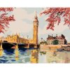 Diamondi Diamantové maľovanie - BIG BEN NA JESEŇ Rámovanie: bez rámu a bez vypnutia plátna, Rozmer: 40x50 cm