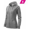 MALFINI TRENDY ZIPPER 411 Mikina dámska 4111215 L 12 tmavosivý melír