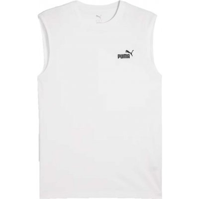 Puma Essentials NO 1 Logo SLEVEIESS TEE biela čierna