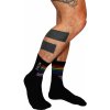 Ponožky Mister B Pride Crew Socks Black 42–46, čierne bavlnené ponožky