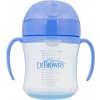 DR.BROWN'S Hrnček s mäkkým náustkom 180ml 6m+, modrý