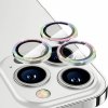ENKAY sklá s trblietavými rámčekmi na ochranu šošoviek zadného fotoaparátu pre iPhone 14 Pro / 14 Pro Max - dúhová - možnosť vrátiť tovar ZADARMO do 30tich dní
