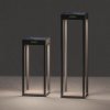 KLEWE LED solárna lampa RADIA MINI, antracitová, 35 cm, hliník, IP65 - 3101208