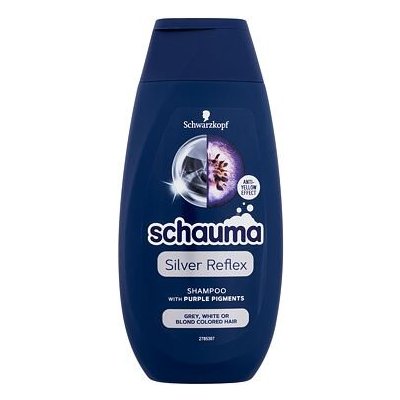 Schwarzkopf Schauma Silver Reflex Shampoo šampon pro šedé bílé nebo barvené blond vlasy 250 ml