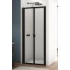 SANSWISS DIVERA BLACK D22K 90cm dvere do niky alebo do kombinácie / sprchový kút rohový, profil čierny matný - 88 – sklo sieťotlač biele linky