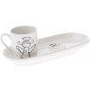 Porcelánový hrnček s podtáckou Anjel 90 ml